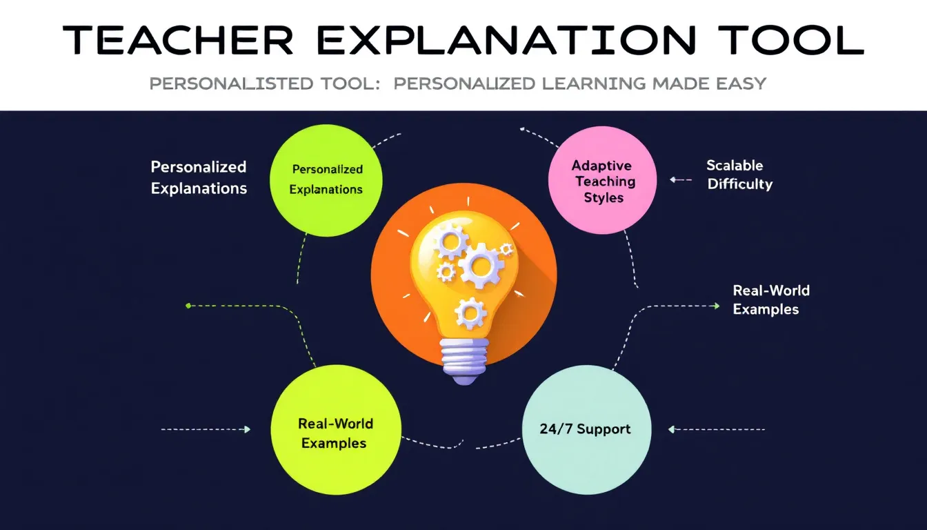 Revolutionize your learning experience with the Teacher Explanation Tool - delivering personalized, expert explanations tailored to your unique learning style and needs.