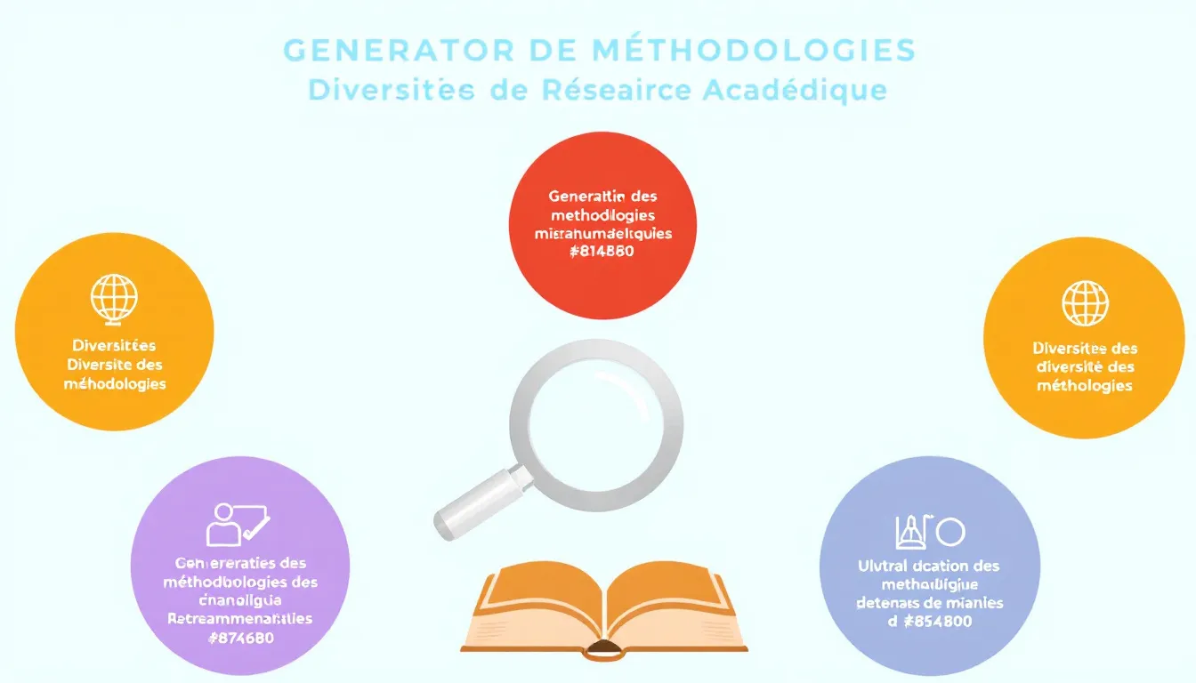 Optimisez votre recherche académique avec notre Générateur de Méthodologies - transformez vos idées en approches méthodologiques robustes en quelques clics.