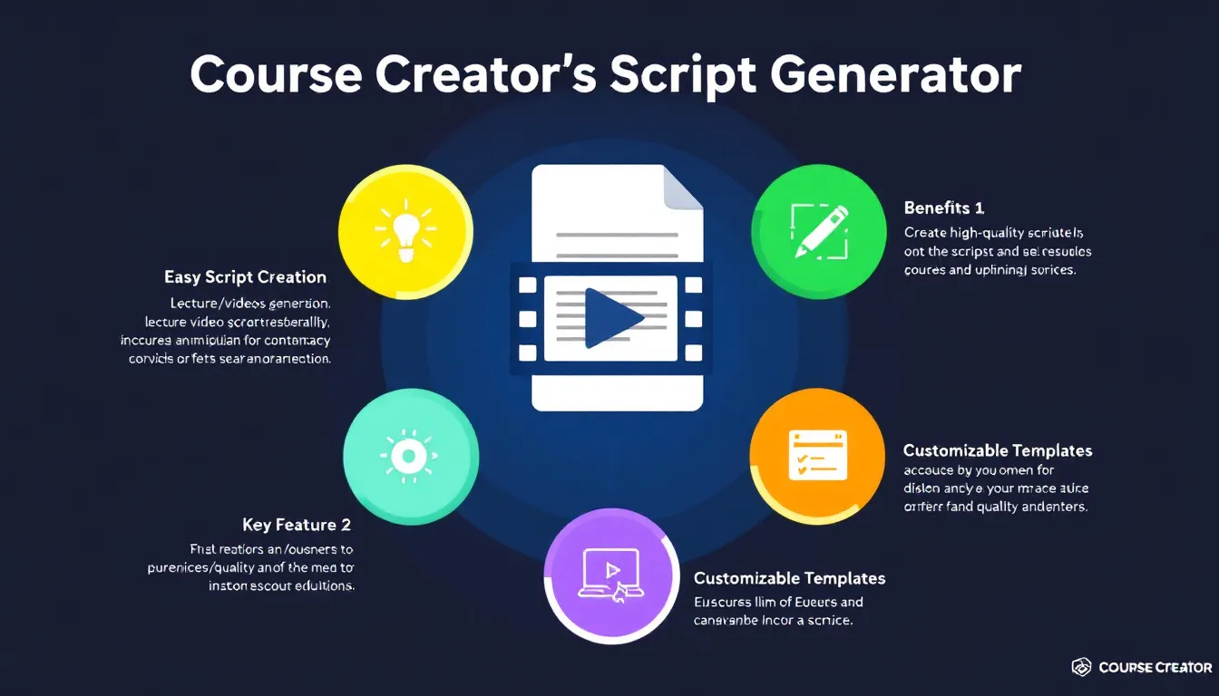 Revolutionize your educational content creation with the Course Creator's Script Generator - crafting engaging lectures and videos in minutes.