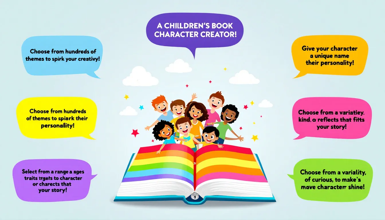 Unleash your creativity with our Children's Book Character Creator - bringing diverse, engaging characters to life in minutes!