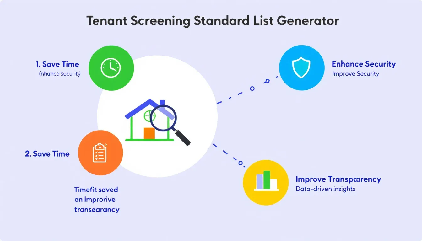 高效、合规的租户筛选从此变得简单！我们的"租户筛选标准清单生成器"助您轻松制定专业的筛选标准，为您的物业找到理想租客。