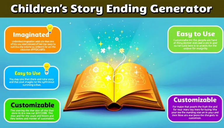 Unleash creativity in children's literature with our Story Ending Generator - crafting memorable conclusions that inspire young minds and captivate readers.