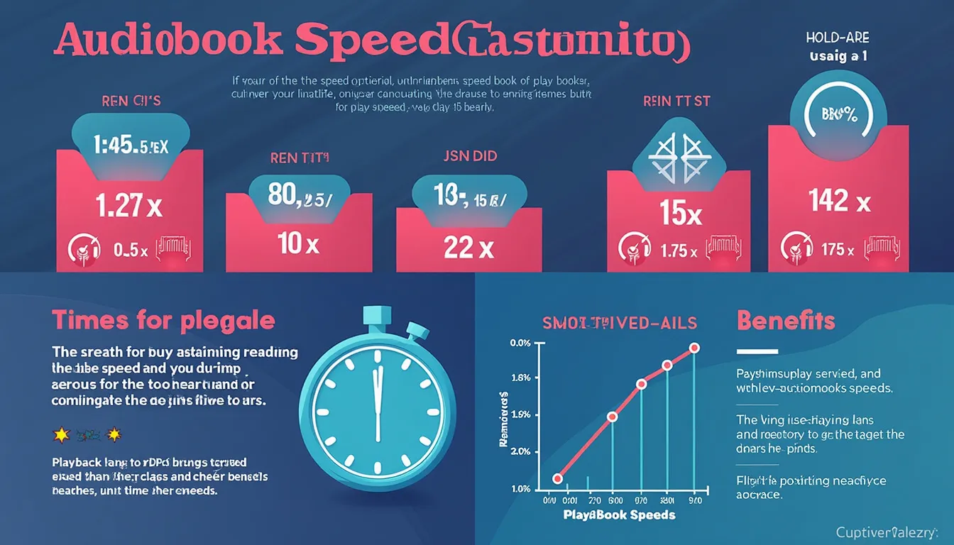 Discover how to maximize your audiobook experience with our Audiobook Speed Calculator infographic, showcasing the impact of different playback speeds on listening time and efficiency.