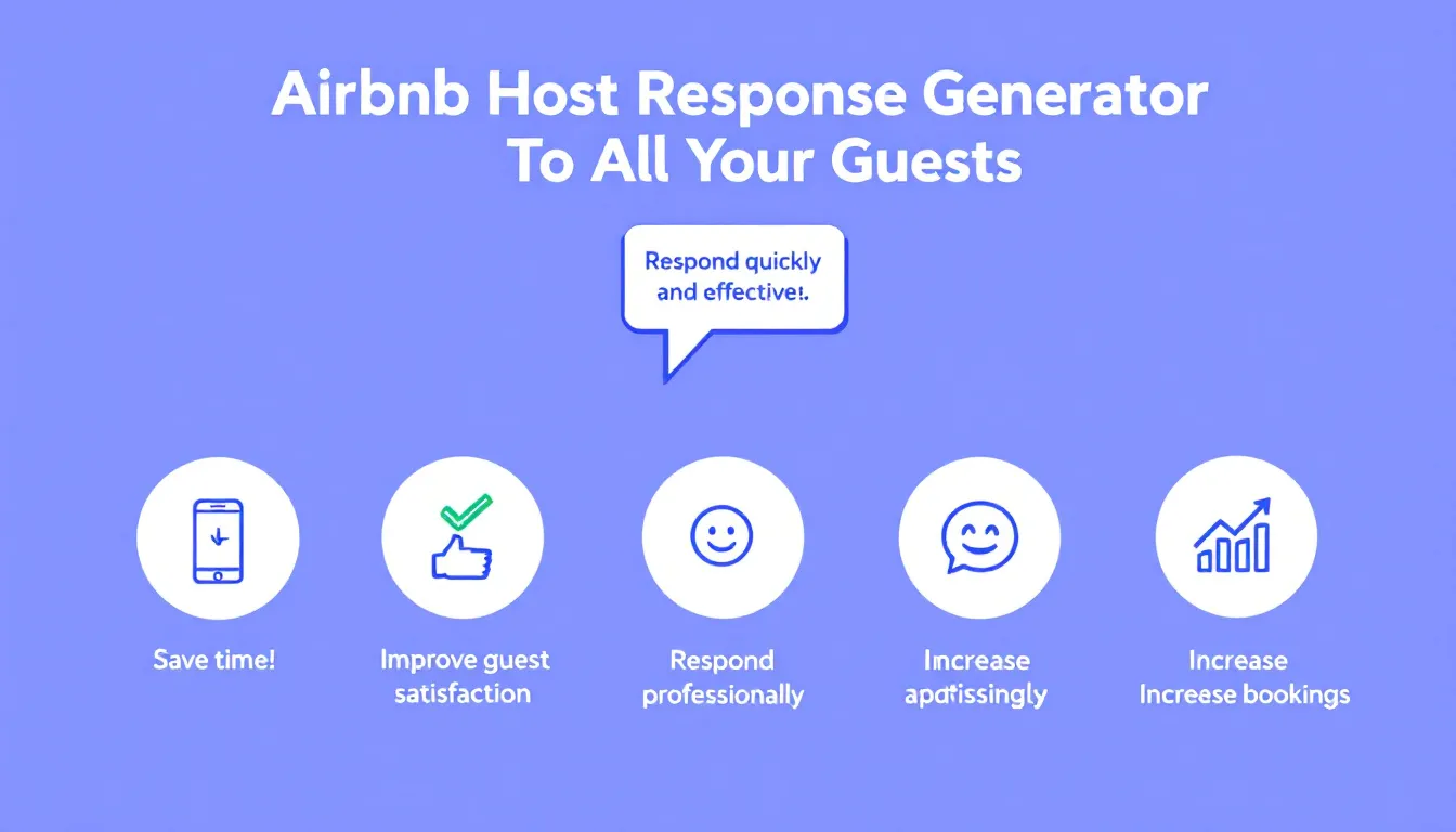 Elevate your Airbnb hosting game with the Airbnb Host Response Generator - crafting professional, personalized replies to guest reviews in seconds.