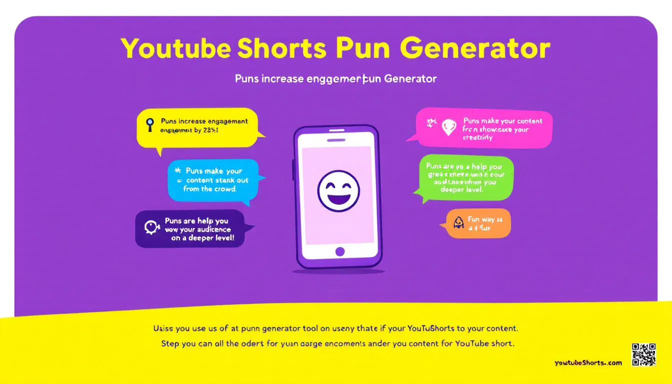 Boost your YouTube Shorts engagement with witty wordplay using our Pun Generator - turning ordinary content into memorable, shareable videos.