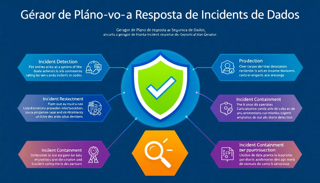 Prepare sua organização contra ameaças cibernéticas com nosso Gerador de Plano de Resposta a Incidentes - transformando complexidade em preparação eficaz em minutos.