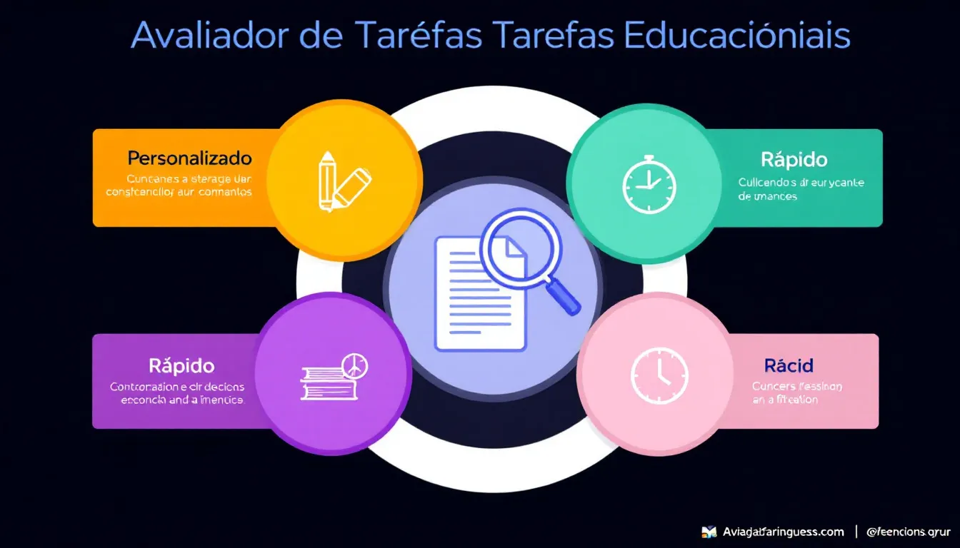 Transforme suas tarefas educacionais com o Avaliador de Tarefas: feedback construtivo instantâneo para educadores e criadores de cursos.