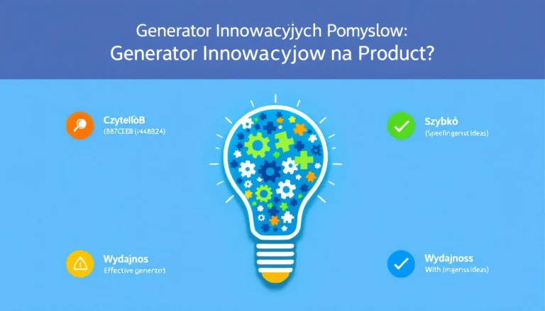 Odkryj nowe horyzonty innowacji produktowych z naszym Generatorem Innowacyjnych Pomysłów - przekształć wyzwania rynkowe w przełomowe koncepcje w mgnieniu oka!