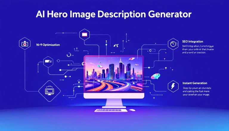 Streamline your blog content creation with our AI Hero Image Description Generator - transforming simple topics into detailed, optimized image descriptions in seconds.