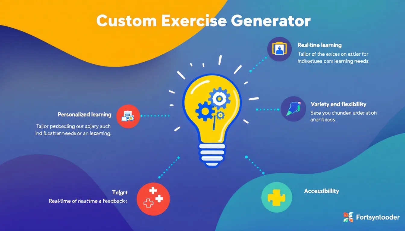 Revolutionize your learning experience with our Custom Exercise Generator - tailoring practice to your needs across any subject and difficulty level.