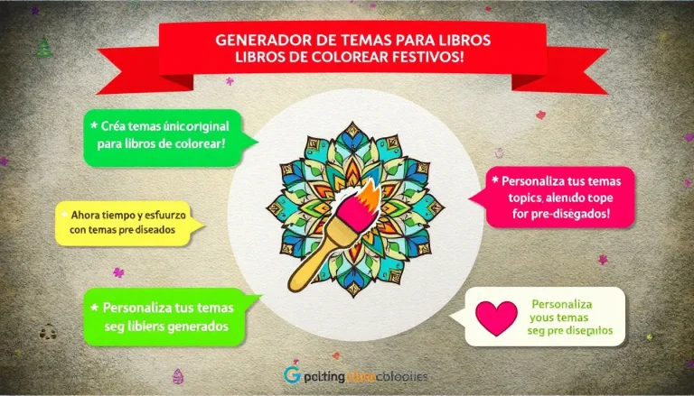 Descubre la magia de la creatividad festiva con nuestro Generador de Temas para Libros de Colorear - transformando celebraciones en inspiración artística en segundos.