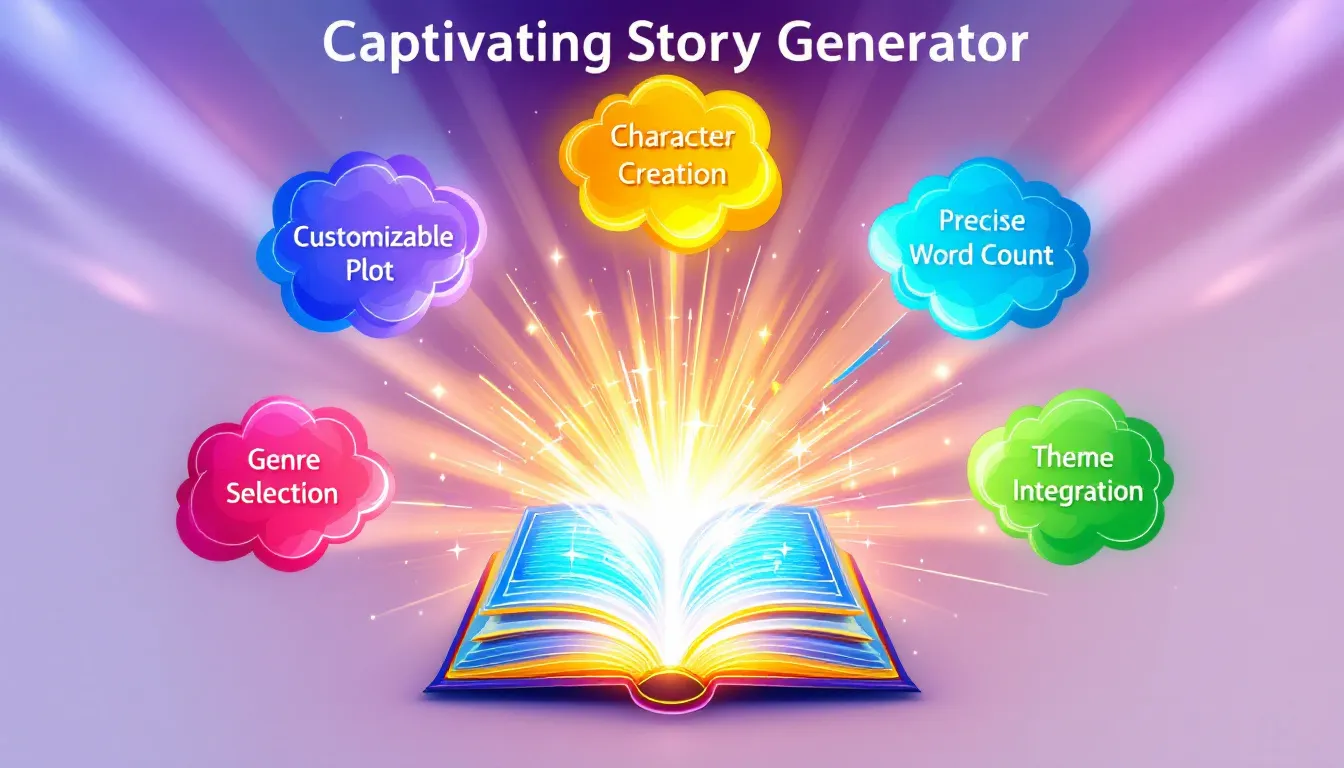 Unleash your creativity with the Captivating Story Generator - transforming your ideas into fully-formed narratives with precision and imagination.