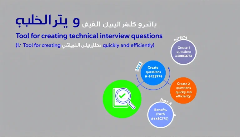 ارتقِ بعملية التوظيف التقني مع أداتنا المبتكرة لإنشاء أسئلة المقابلات - صمم مقابلات فعالة وشاملة في دقائق.
