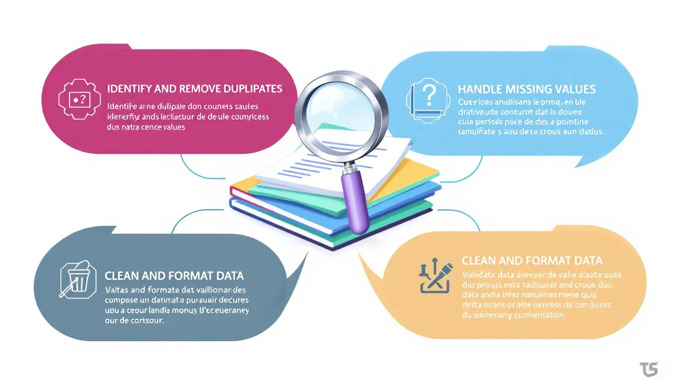 Découvrez comment optimiser la qualité de vos données avec notre infographie détaillée sur le plan de nettoyage des données.