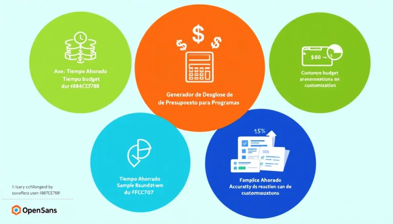 Optimiza la planificación financiera de tus programas con nuestro Generador de Desglose de Presupuesto: una herramienta eficaz para crear presupuestos detallados en minutos.