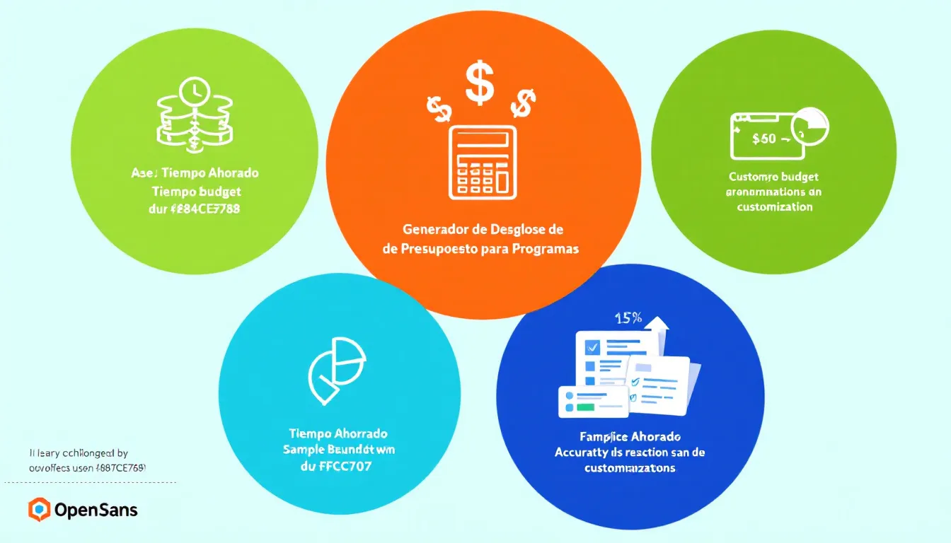 Optimiza la planificación financiera de tus programas con nuestro Generador de Desglose de Presupuesto: una herramienta eficaz para crear presupuestos detallados en minutos.