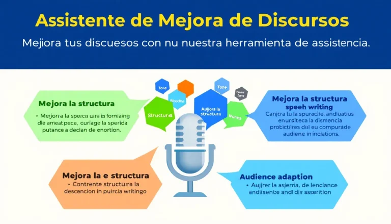 Potencia tu oratoria con nuestro Asistente de Mejora de Discursos: transforma tus ideas en presentaciones impactantes en minutos.