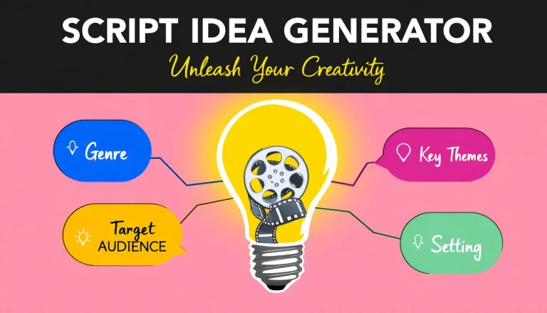 Revolutionize your scriptwriting process with our Script Idea Generator - transforming creative inputs into compelling storylines in seconds.