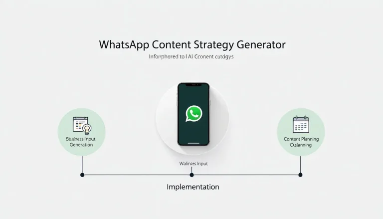 Transform your WhatsApp business communication with our innovative Content Strategy Generator - creating personalized, engaging content strategies tailored to your industry and audience.