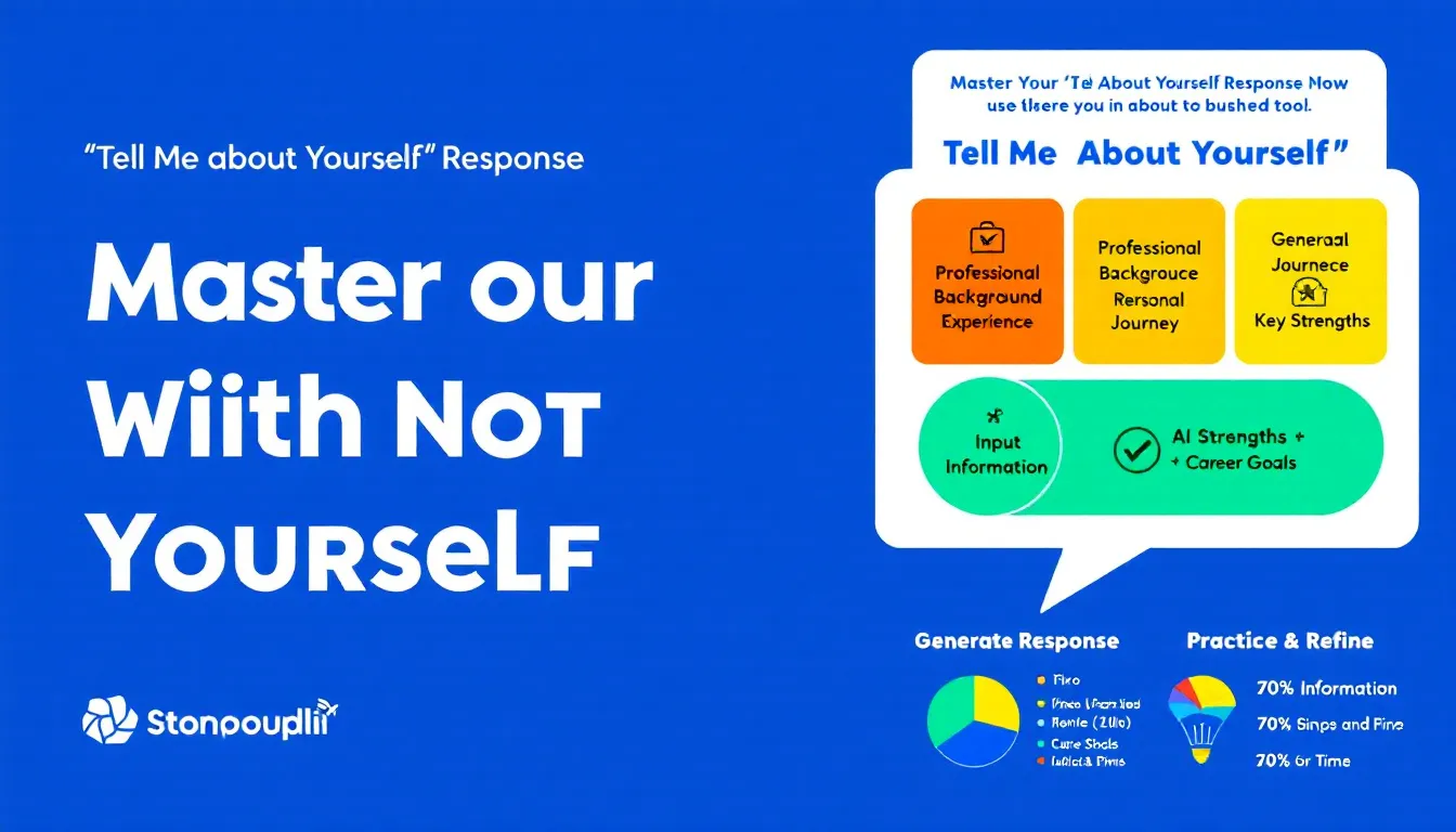 Elevate your interview skills with our AI-powered "Tell Me About Yourself" Response Generator - crafting compelling personal narratives for job seekers.