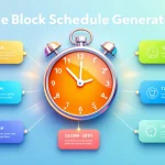 Boost your productivity with our Time Block Schedule Generator - transform your chaotic day into a well-structured, efficient workflow.