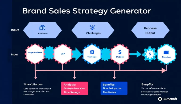 Transform your business planning with our Brand Sales Strategy Generator - an intelligent tool that converts your inputs into comprehensive, customized marketing strategies instantly.