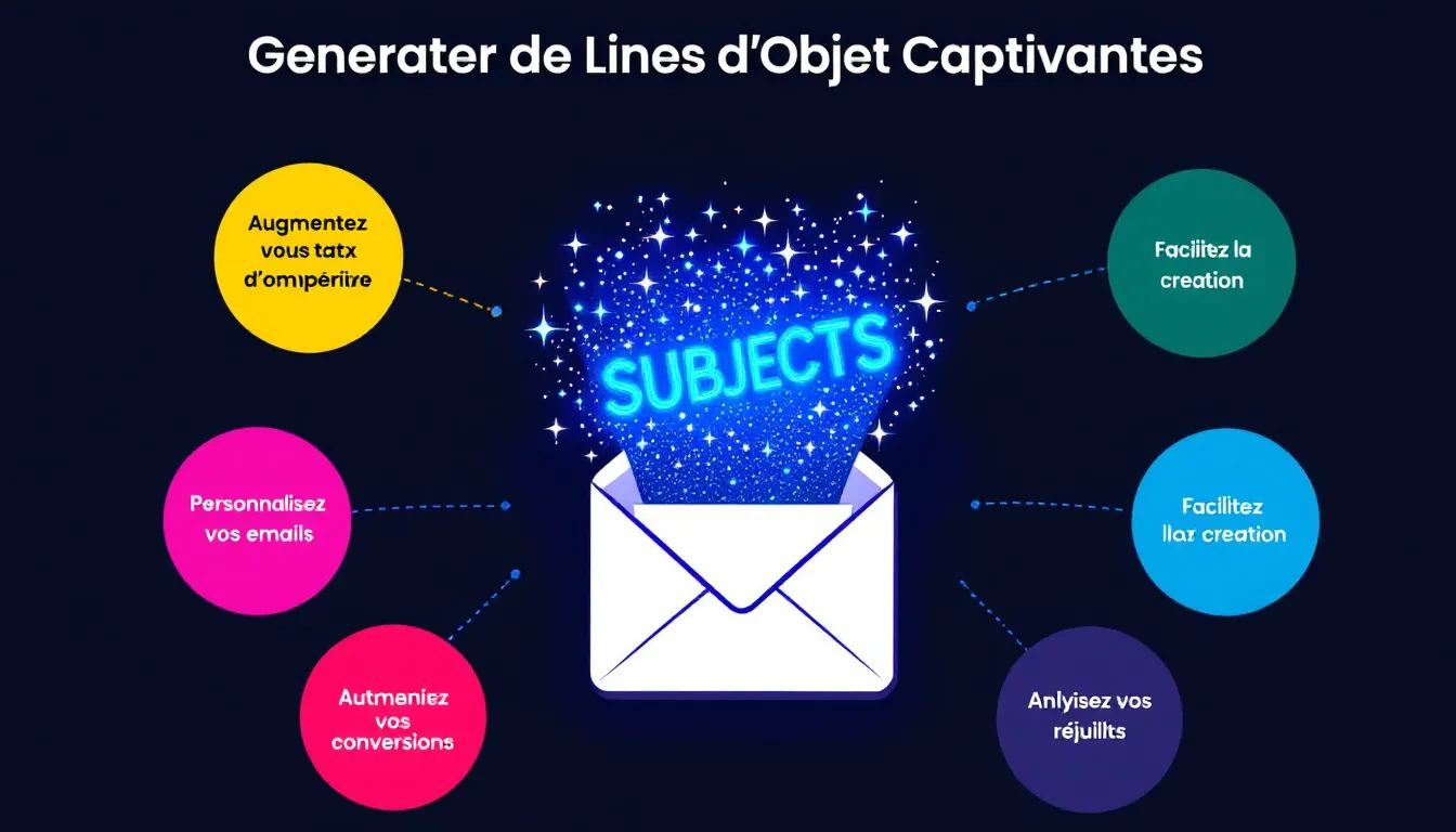 Découvrez notre Générateur de Lignes d'Objet Captivantes : l'outil indispensable pour transformer vos e-mails en véritables aimants à clics !