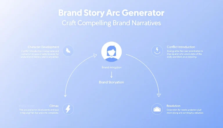 Transform your brand narrative with our Brand Story Arc Generator - crafting emotional, compelling stories that connect with your audience and drive conversions.