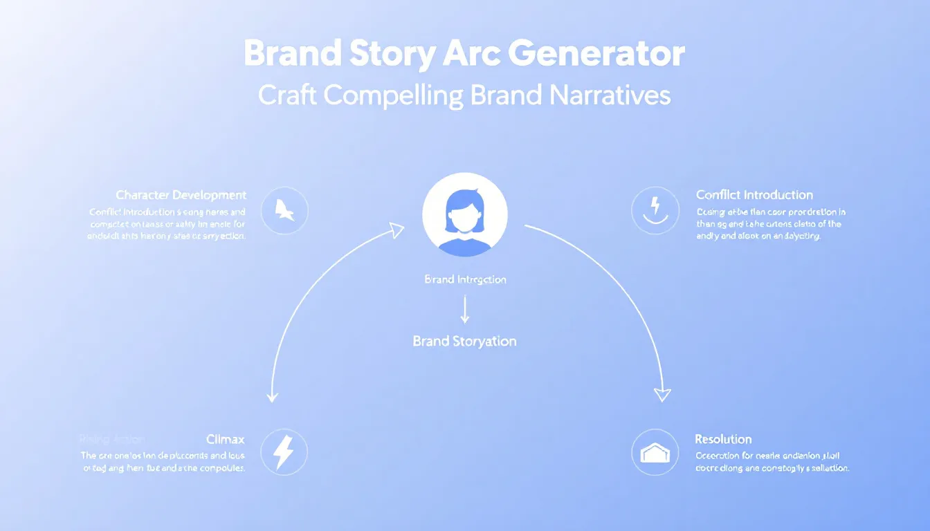 Transform your brand narrative with our Brand Story Arc Generator - crafting emotional, compelling stories that connect with your audience and drive conversions.