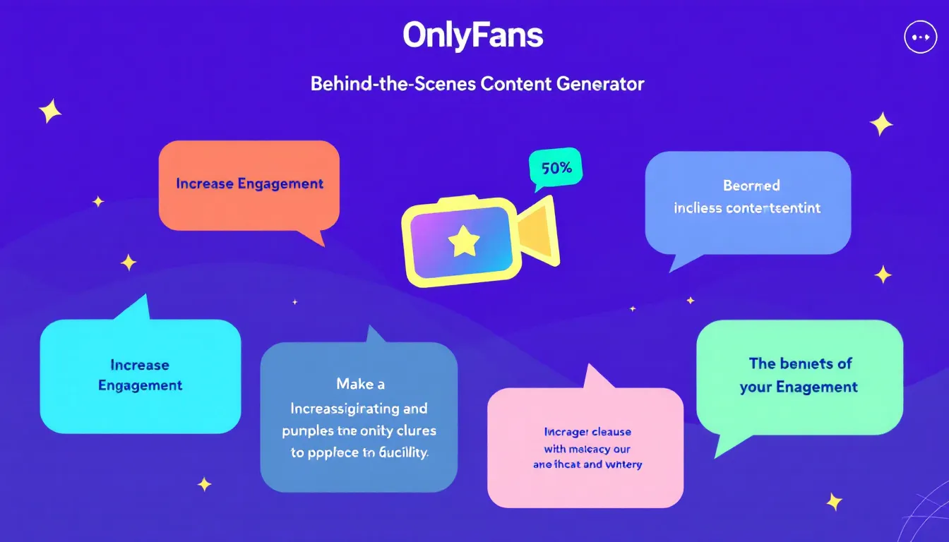 Elevate your OnlyFans presence with our Behind-the-Scenes Content Generator - turning your creative process into engaging, subscriber-retaining content.