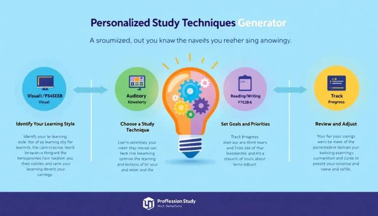 Revolutionize your learning experience with the Personalized Study Techniques Generator - tailoring effective strategies to your unique learning style and needs.