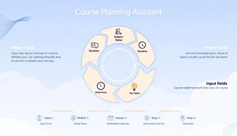 Transform your course planning process with our AI-powered Course Planning Assistant - creating comprehensive educational modules in minutes instead of hours.