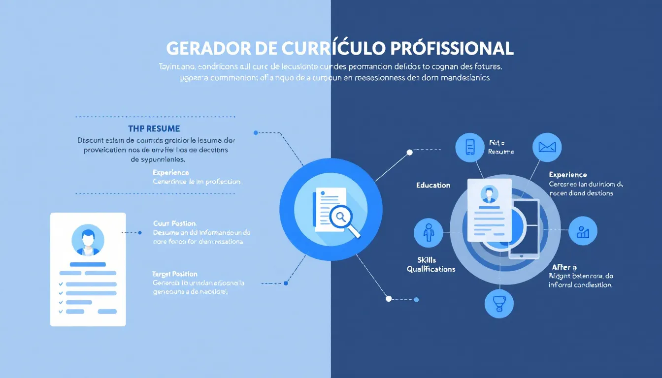 Destaque-se no mercado de trabalho com o Gerador de Currículo Profissional: transforme sua experiência em um currículo impactante em minutos.