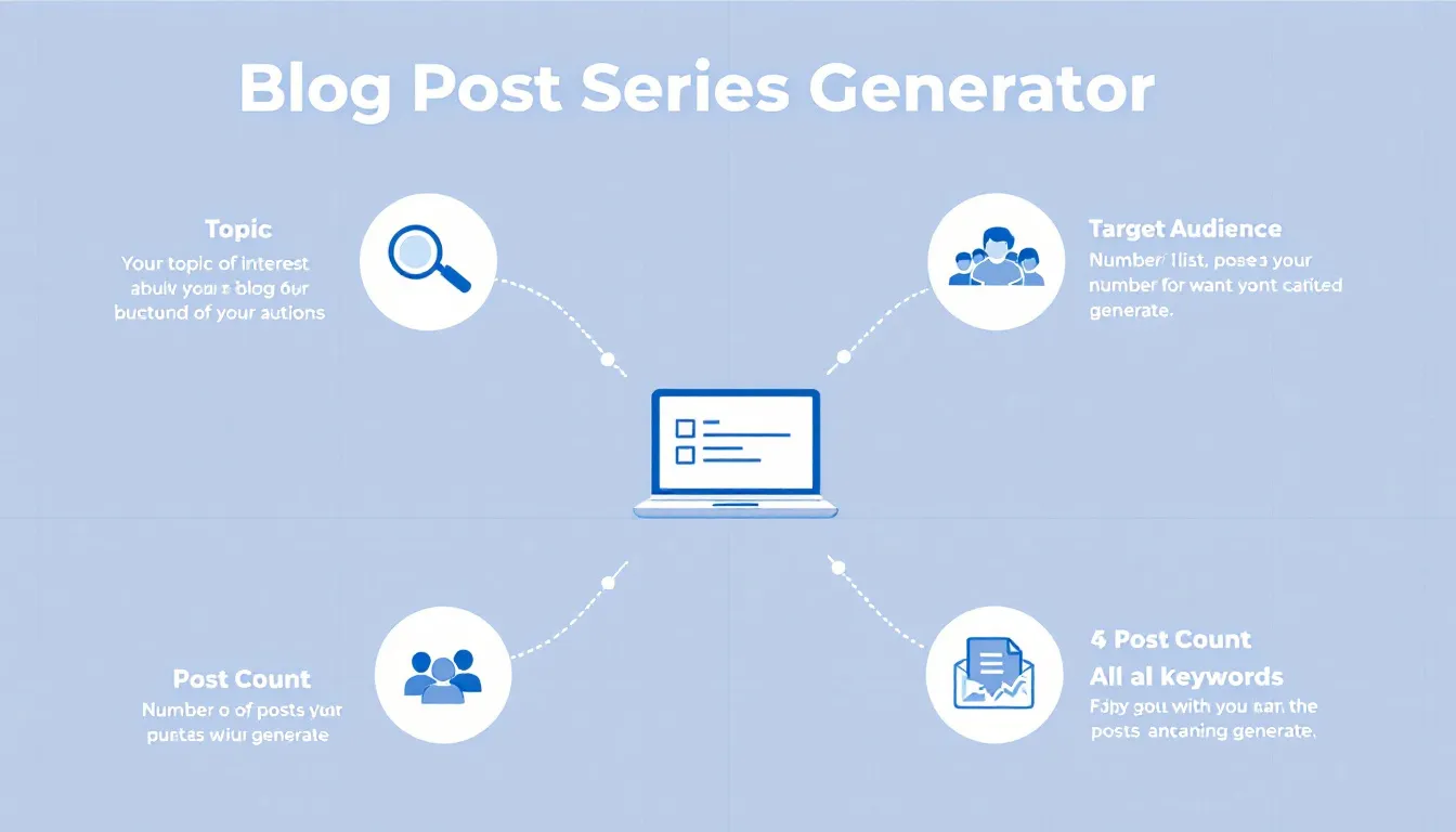 Transform your content strategy with the Blog Post Series Generator - an intelligent tool that converts your ideas into cohesive, engaging blog series in minutes.