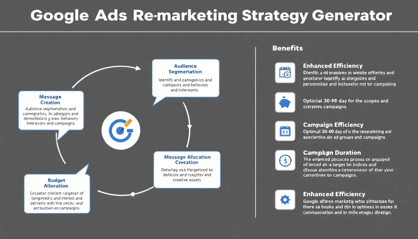 Transform your remarketing campaigns with our Google Ads Strategy Generator - the all-in-one tool that helps you reconnect with previous website visitors and boost conversions effectively.