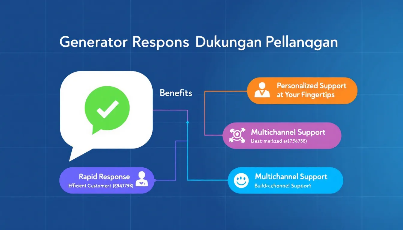 Tingkatkan efisiensi layanan pelanggan Anda dengan Generator Respons Dukungan Pelanggan - solusi cepat untuk komunikasi yang konsisten dan berkualitas tinggi.