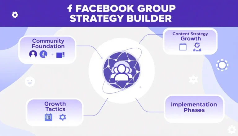 Transform your Facebook Group management with our Strategy Builder - your complete guide to creating and nurturing engaged online communities.