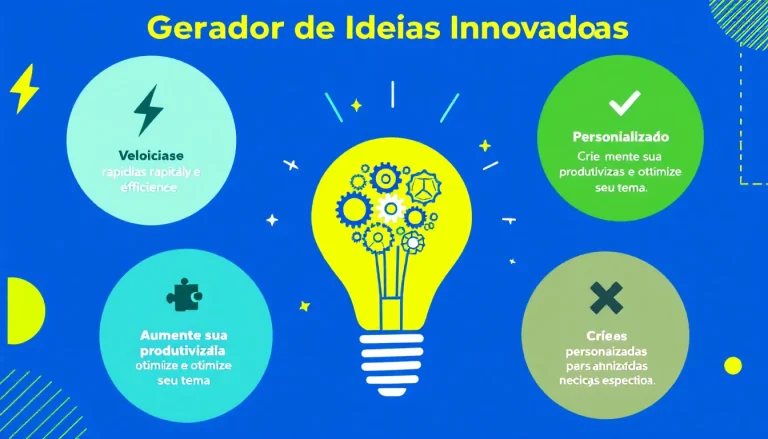 Descubra o poder da inovação com nosso Gerador de Ideias Inovadoras - transformando conceitos criativos em produtos revolucionários em minutos.