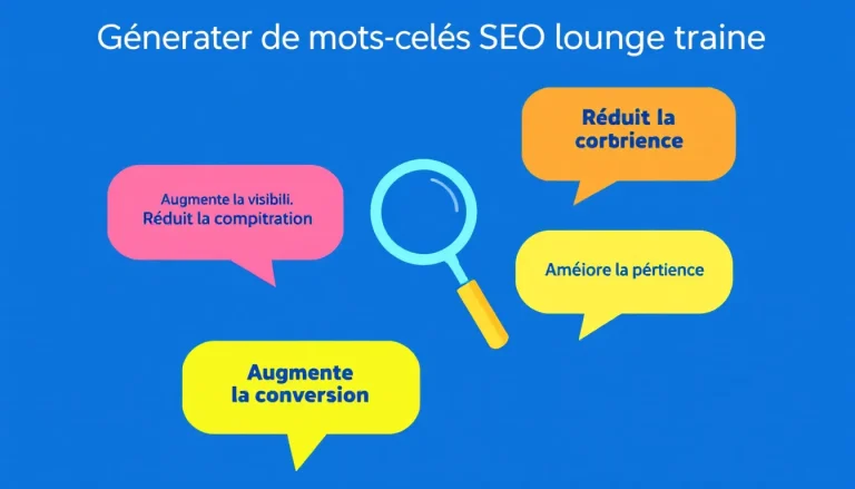 Optimisez votre stratégie SEO avec notre Générateur de mots-clés longue traîne - transformez vos recherches en contenu ciblé et performant.