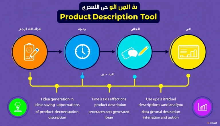 اكتشف قوة أداة إنشاء وصف المنتج: حوّل معلومات منتجك إلى أوصاف جذابة ومقنعة في دقائق معدودة.