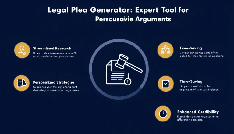 Elevate your legal strategy with our Legal Plea Generator - transforming case details into compelling arguments efficiently and effectively.