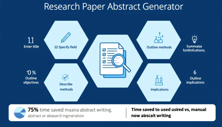 Revolutionize your academic writing with our Research Paper Abstract Generator - transforming complex research into concise, impactful abstracts in minutes.