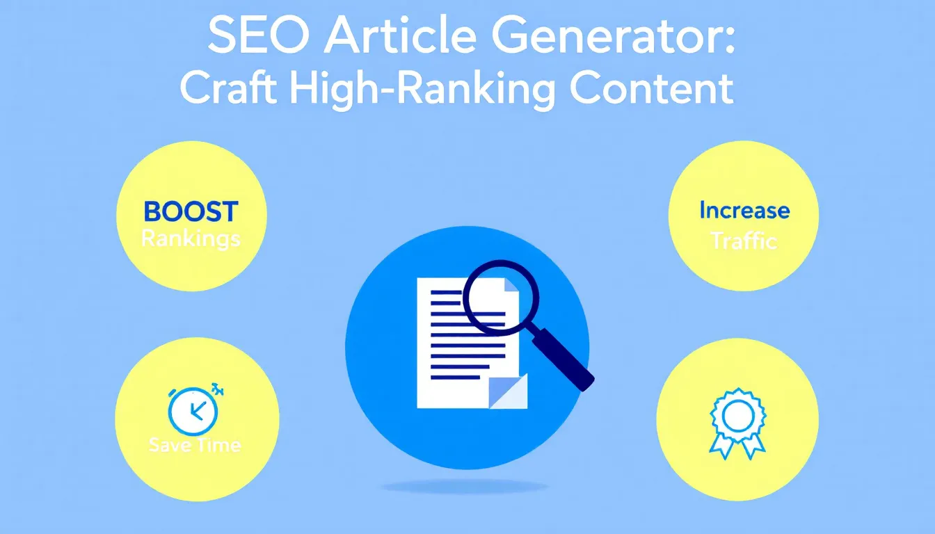 Revolutionize your content strategy with our SEO Article Generator - creating high-ranking, engaging content effortlessly in minutes.