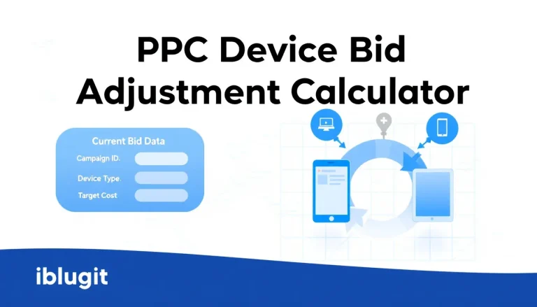 Master your PPC campaign optimization across devices with our comprehensive Device Bid Adjustment Calculator - turning complex performance data into strategic bid adjustments.