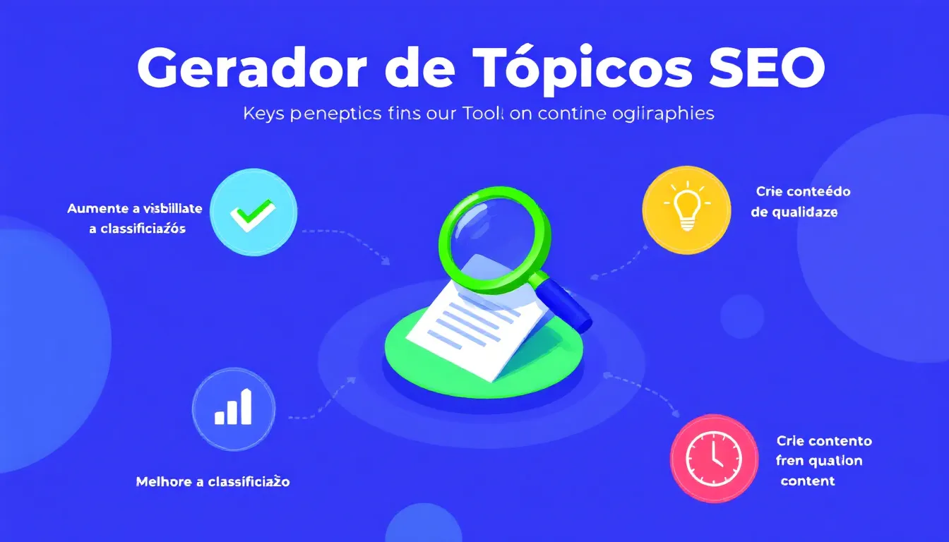 Revolucione sua estratégia de conteúdo com o Gerador de Tópicos SEO: crie artigos otimizados e relevantes em minutos!