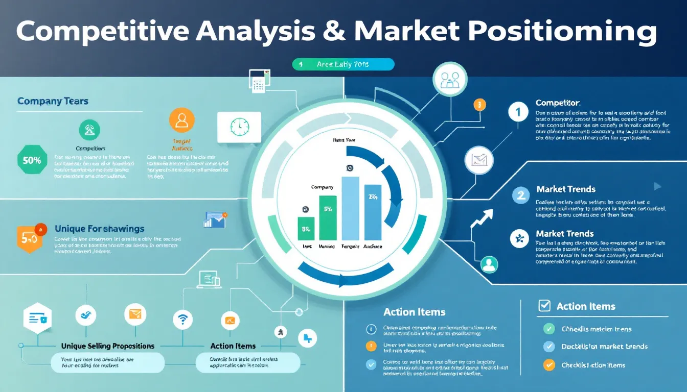 Unlock your business potential with our comprehensive guide to Competitive Analysis and Market Positioning, visualized in an eye-catching infographic.