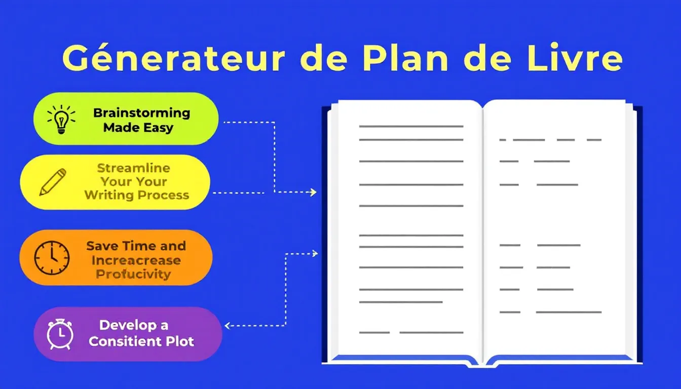 Découvrez notre Générateur de Plan de Livre : transformez vos idées en une structure narrative captivante en quelques clics !