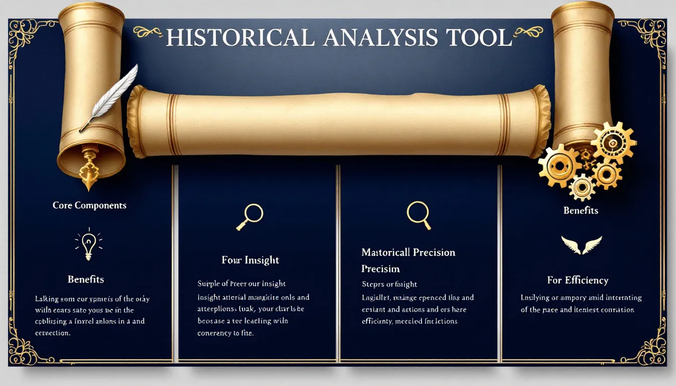 Transform your historical research with our comprehensive Historical Analysis Tool - your digital assistant for in-depth examination of historical events, periods, and phenomena.