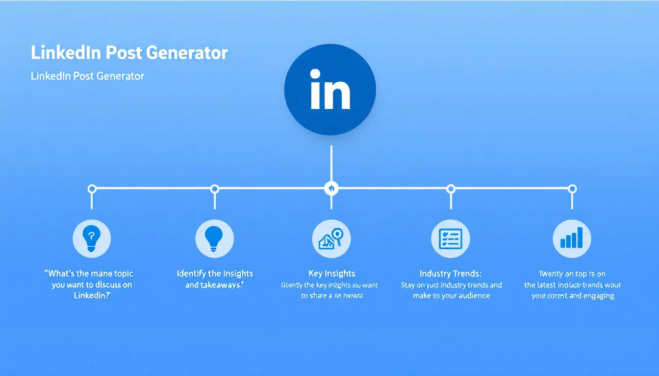 Boost your LinkedIn engagement with our AI-powered Post Generator - crafting algorithm-optimized content in minutes!