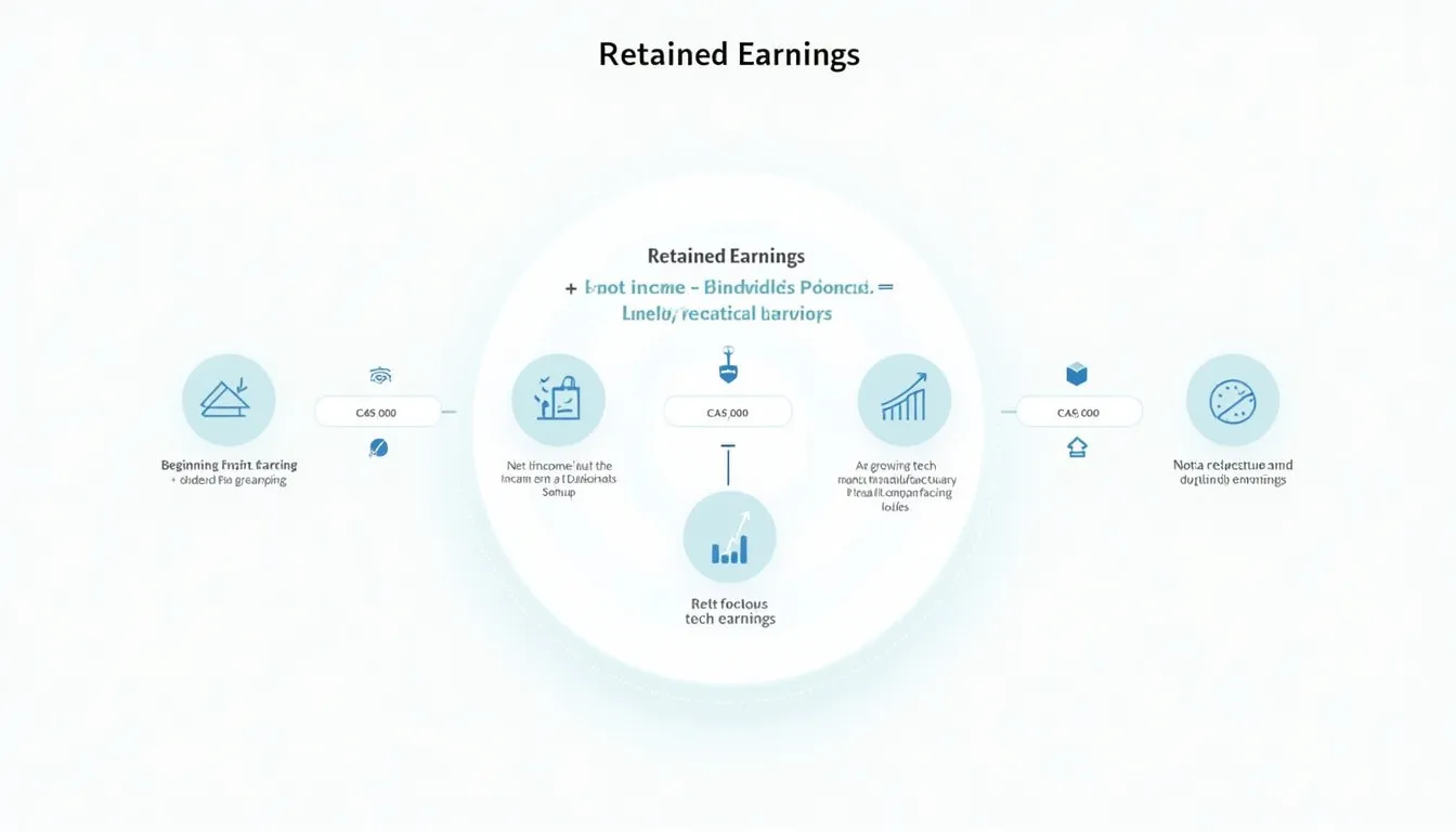 Demystifying retained earnings: A visual guide to calculating and understanding this crucial financial metric for businesses of all sizes.